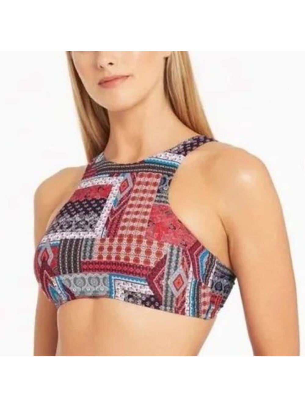 Sea Level Swim Australia Arielle High Neck Printed Bikini Top 4